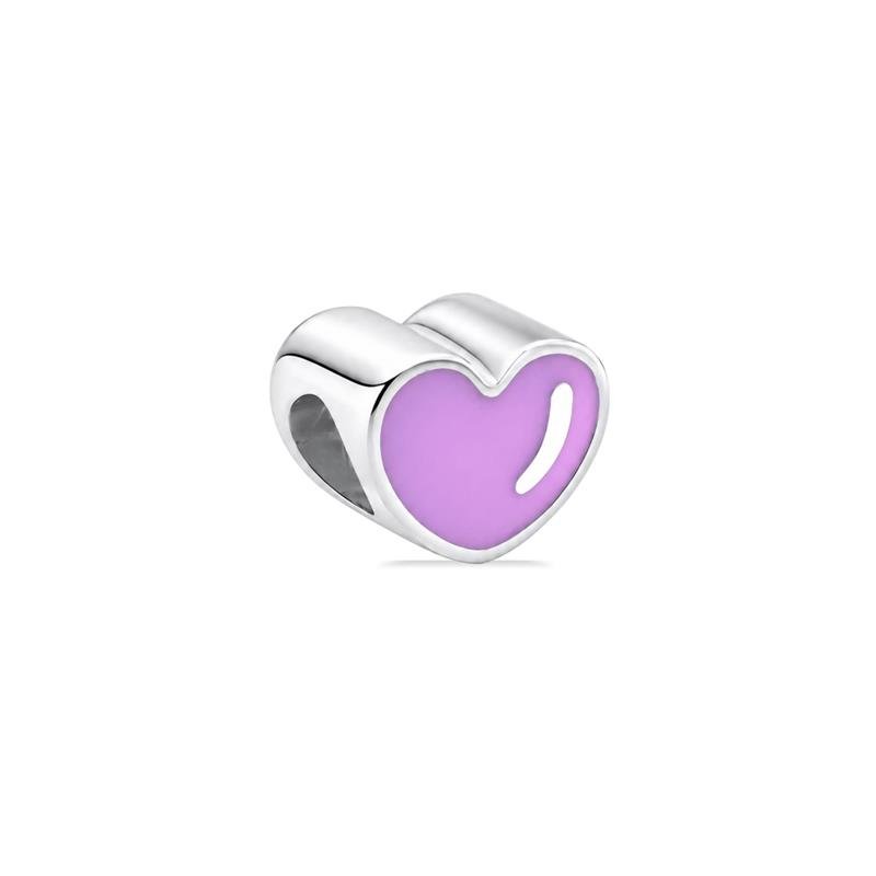 CHARM SEPARADOR CORAÇÃO RESINADO
