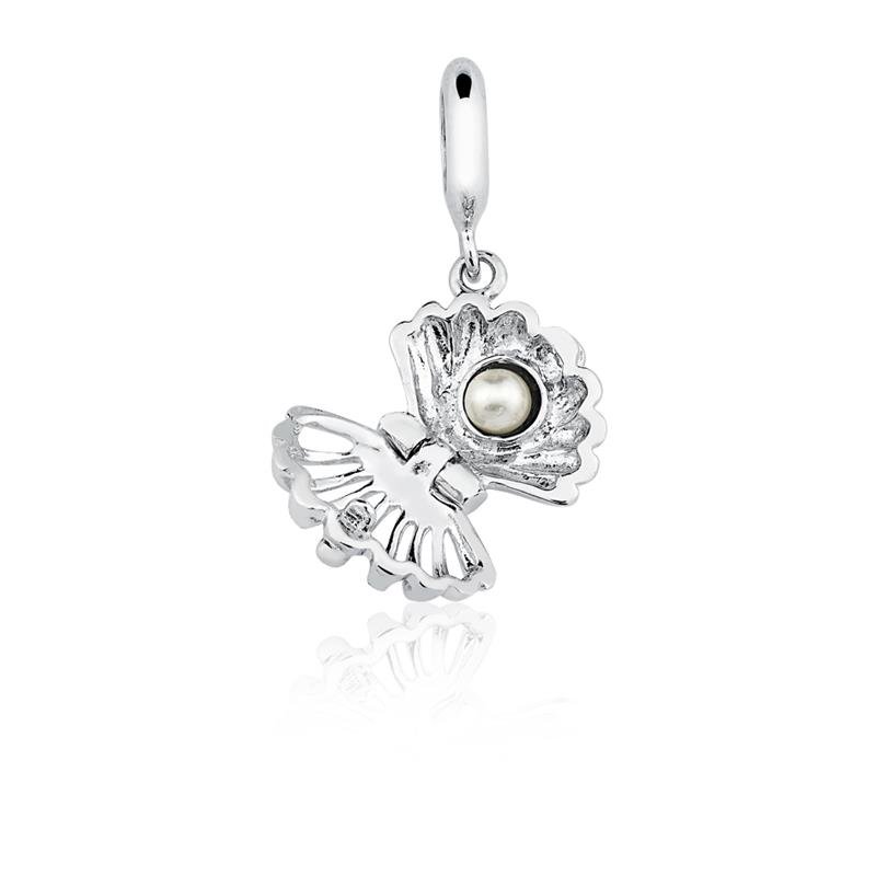 CHARM PENDENTE CONCHA COM PÉROLA
