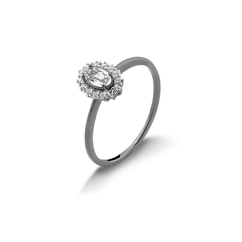 ANEL COROA OVAL COM PEDRAS 