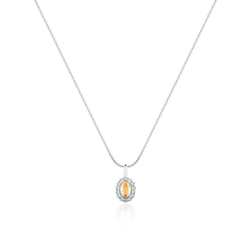 GARGANTILHA OVAL COROA COM PEDRAS