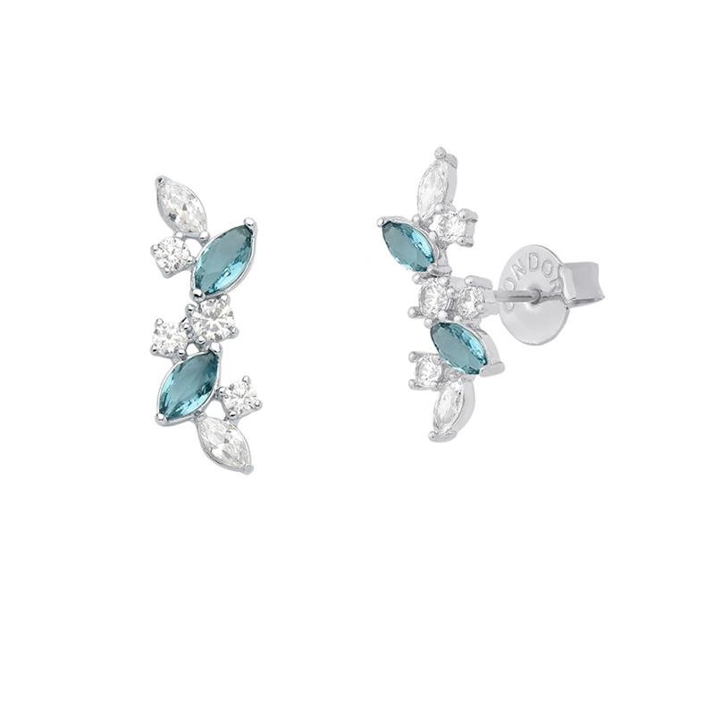 BRINCO EAR HOOK COM PEDRAS DE ZIRCÔNIA