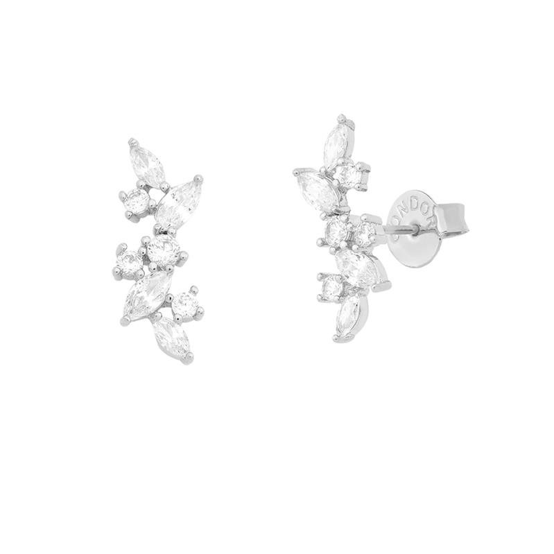 BRINCO EAR HOOK COM PEDRAS DE ZIRCÔNIA