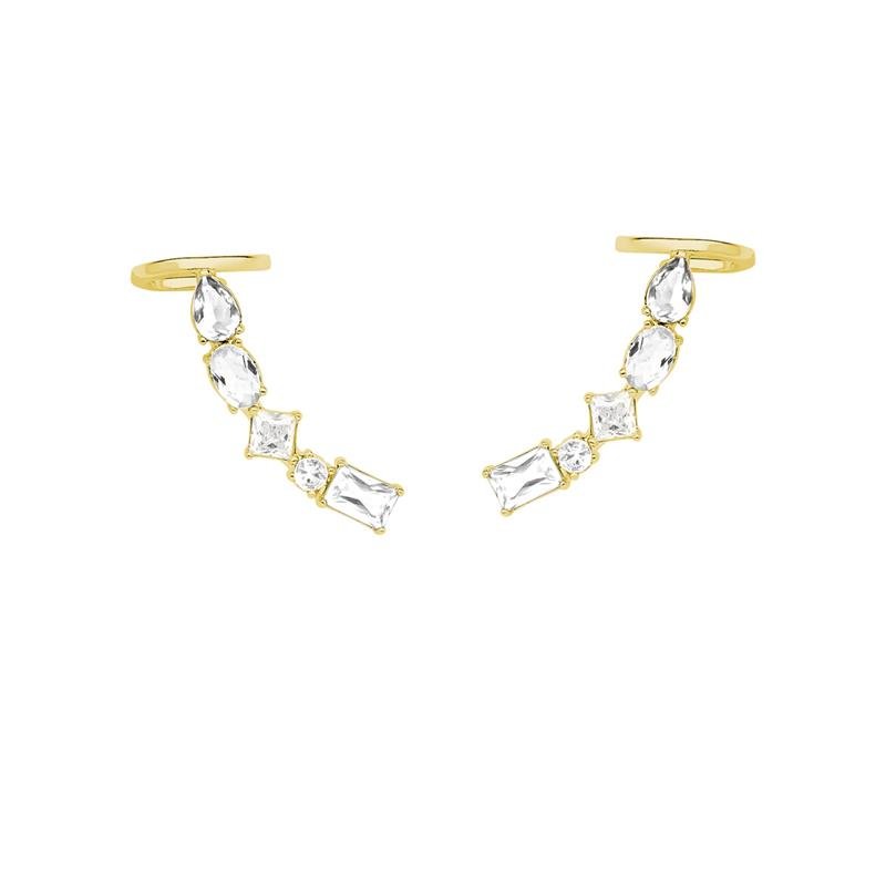 BRINCO EAR CUFF COM PEDRAS