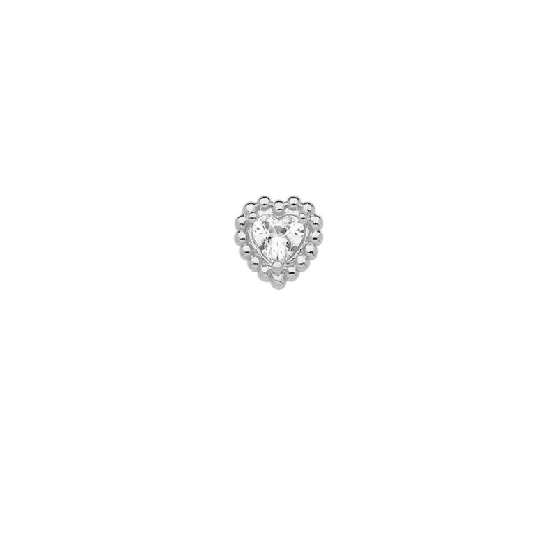 PINGENTE CORAÇÃO COM PEDRA DE ZIRCÔNIA 5 MM
