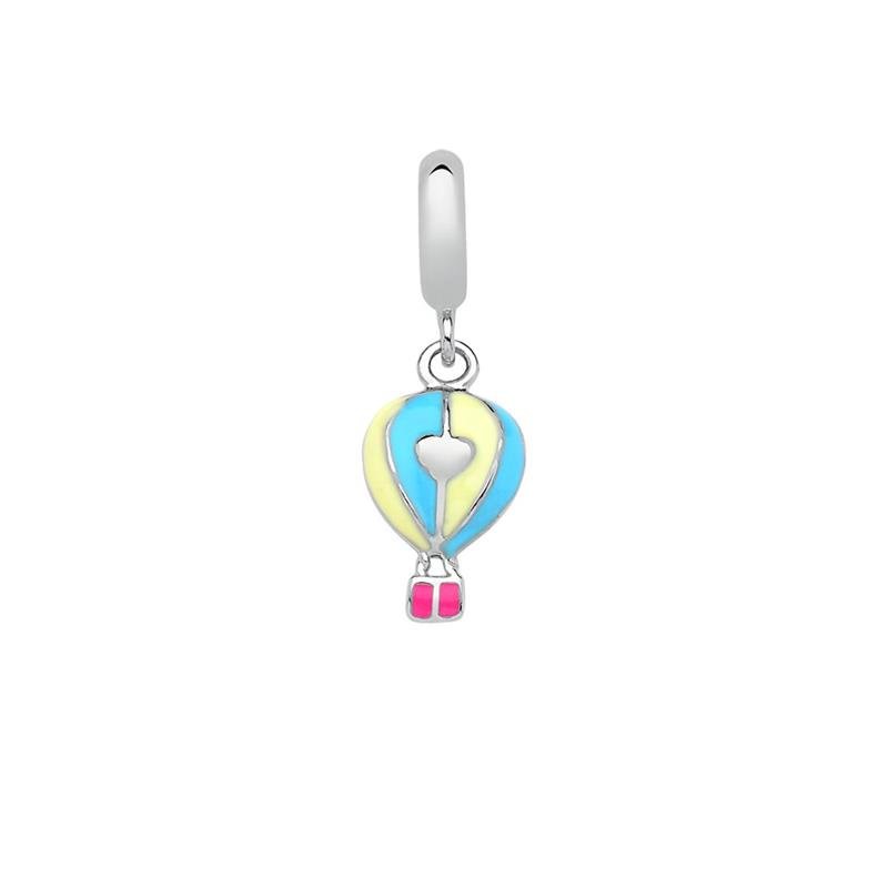 CHARM PENDENTE BALÃO COM DETALHES EM RESINA