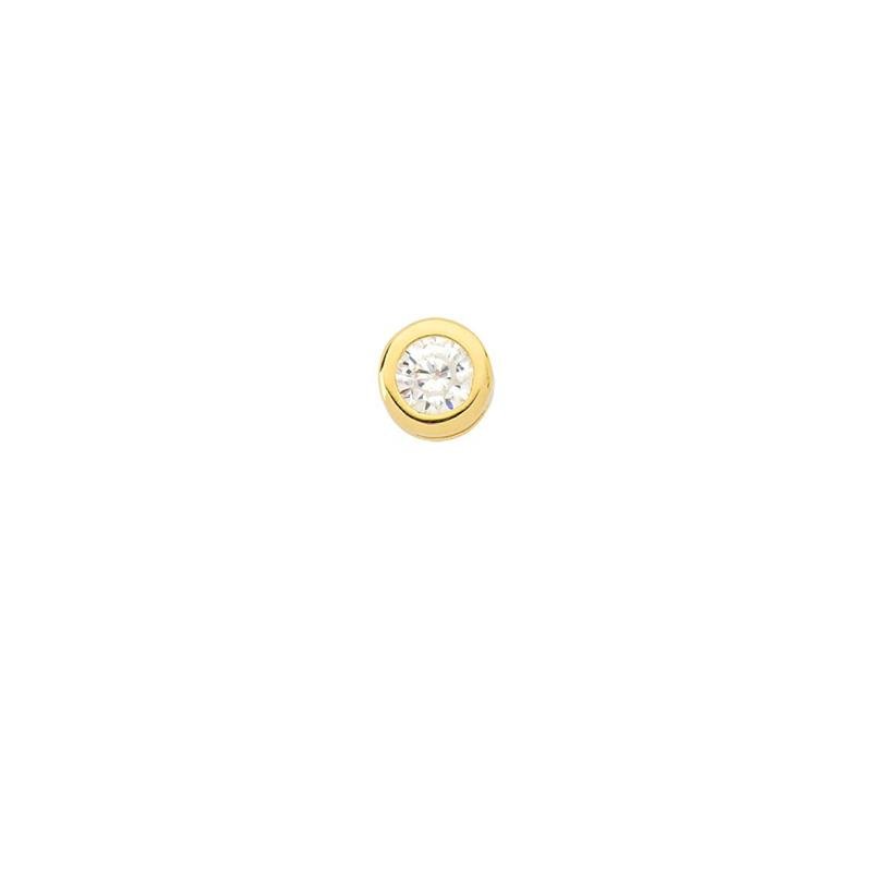 PINGENTE PONTO DE LUZ COM PEDRA DE ZIRCÔNIA 4MM