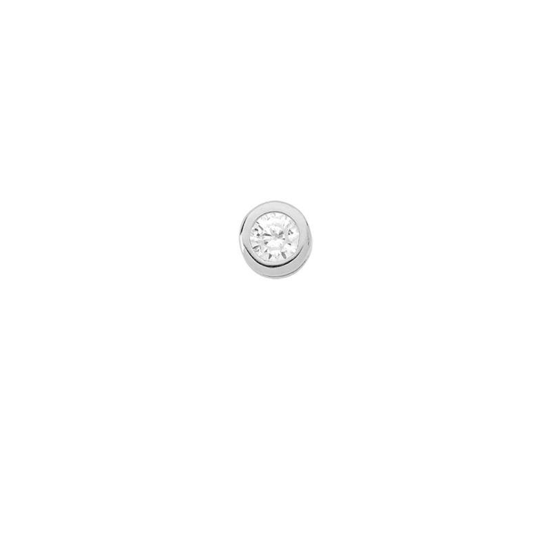 PINGENTE PONTO DE LUZ COM PEDRA DE ZIRCÔNIA 4MM