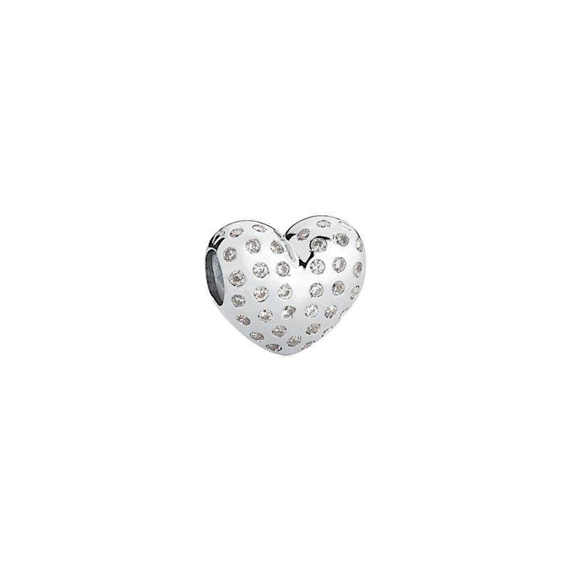 CHARM SEPARADOR CORAÇÃO COM PEDRAS DE ZIRCÔNIA