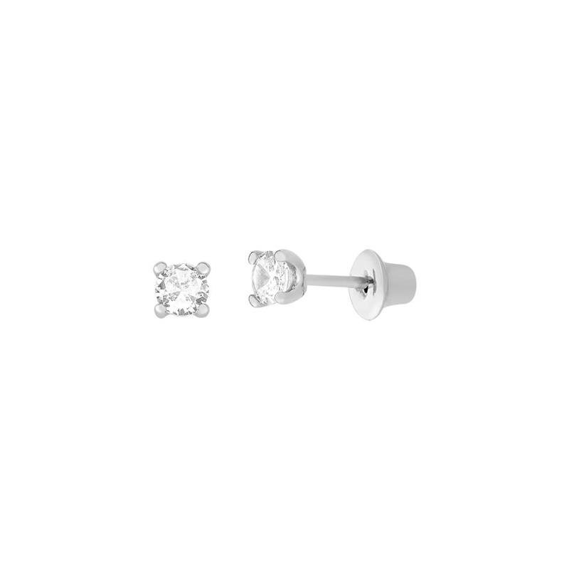 BRINCO PONTO DE LUZ QUADRADO COM PEDRA 