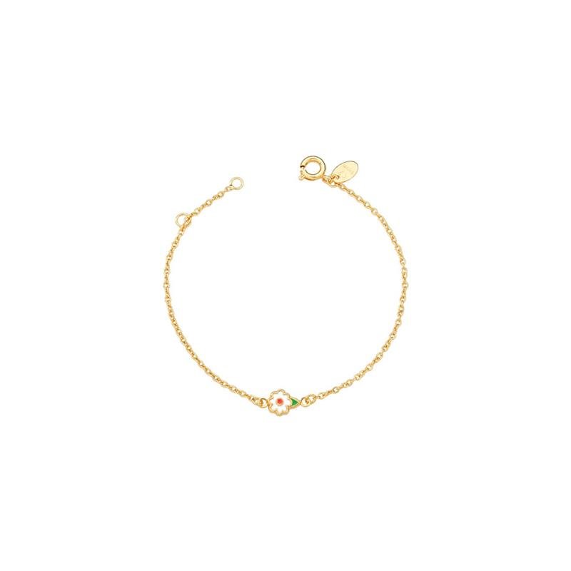 PULSEIRA MARGARIDA COM DETALHES EM RESINA