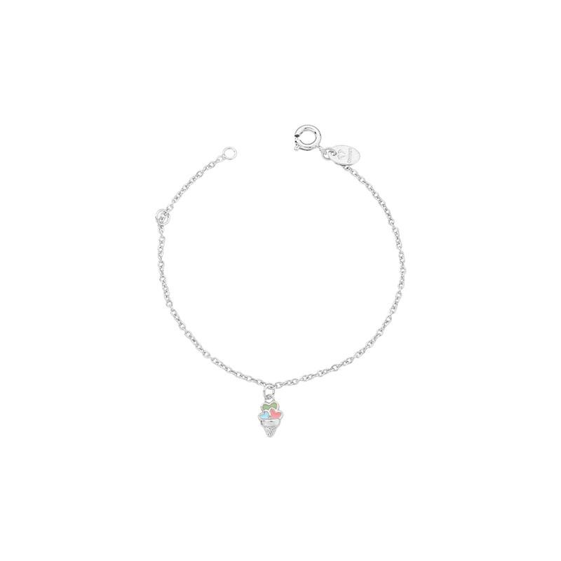 PULSEIRA SORVETE CORAÇÕES COM DETALHES EM RESINA