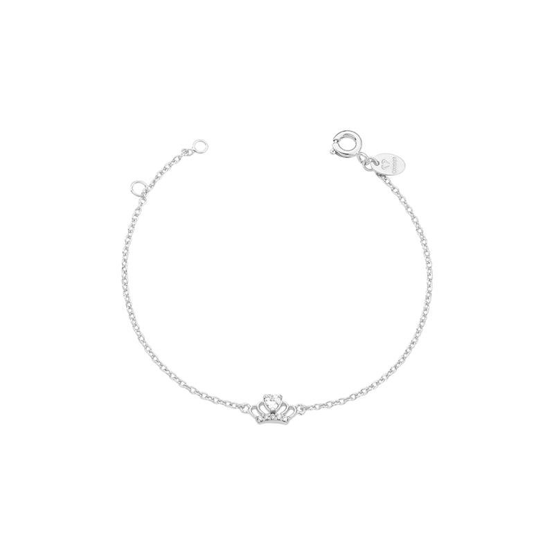 PULSEIRA COROA CORAÇÃO COM PEDRAS DE ZIRCÔNIA