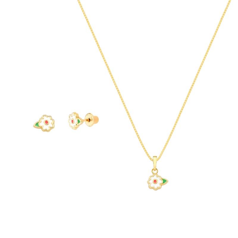 CONJUNTO MARGARIDA DETALHES COM ESMALTE