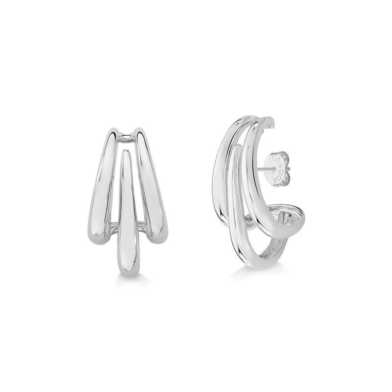 BRINCO EAR HOOK TRÊS AROS LISO