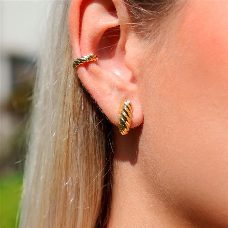 BRINCO PIERCING TRANÇADO LISO