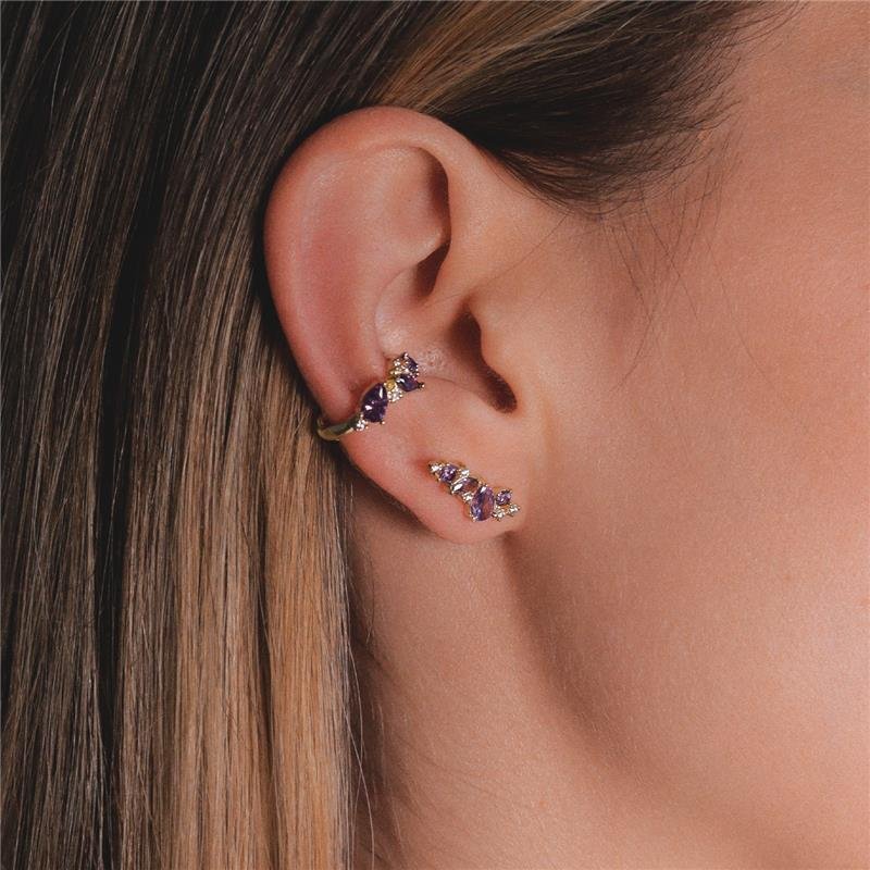 BRINCO EAR CUFF PEDRINHAS