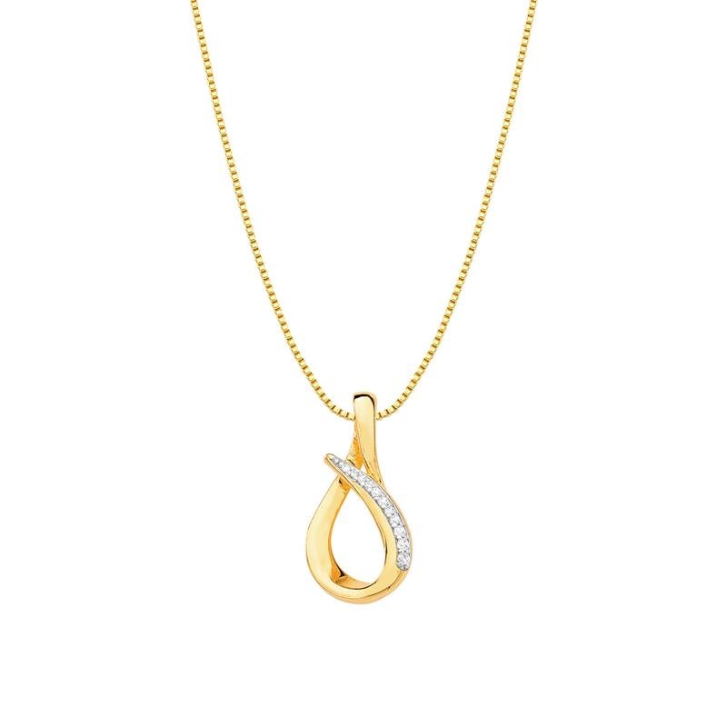 GARGANTILHA PINGENTE CURVAS COM PEDRAS DE ZIRCÔNIA
