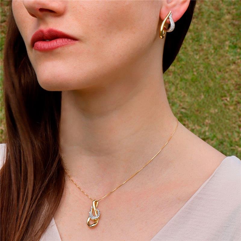 CONJUNTO CURVAS COM PEDRAS DE ZIRCÔNIA