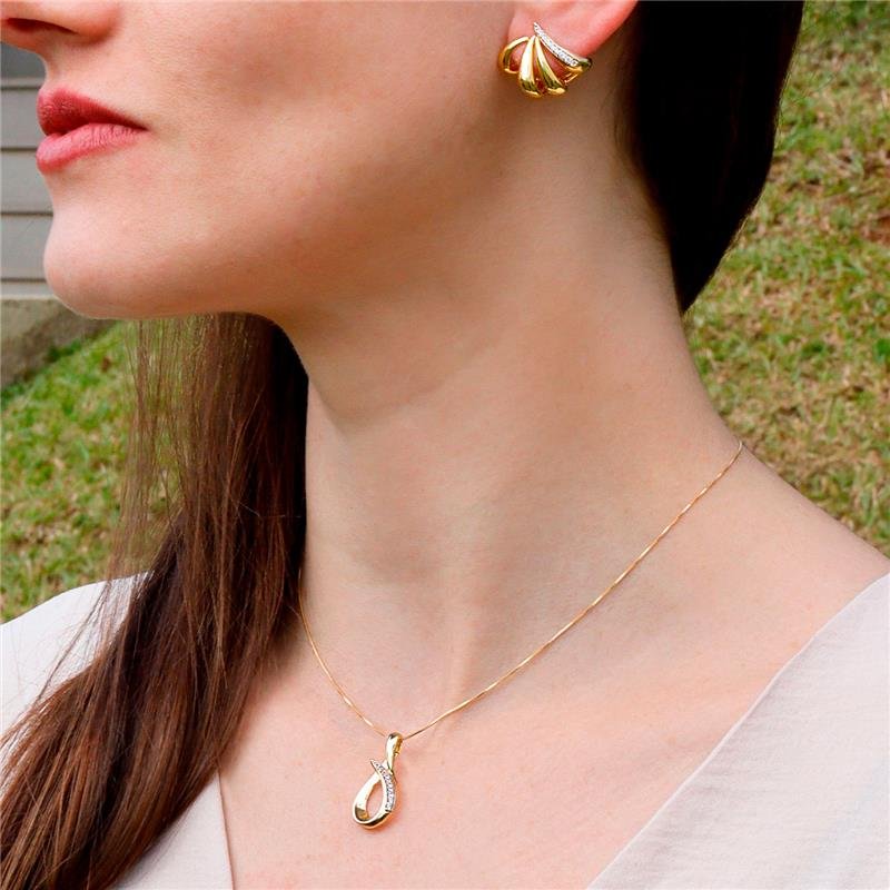 CONJUNTO CURVAS COM PEDRAS DE ZIRCÔNIA