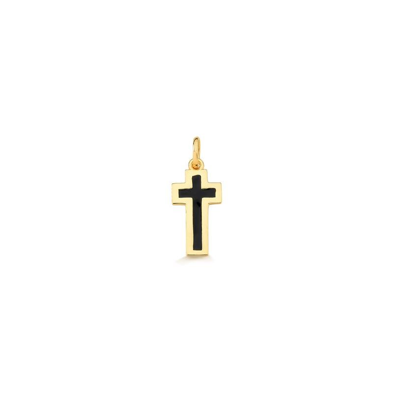 PINGENTE CRUZ ESMALTADA
