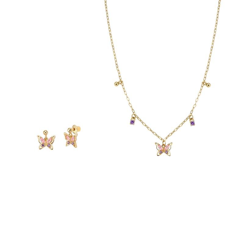 CONJUNTO BORBOLETA PENDENTE