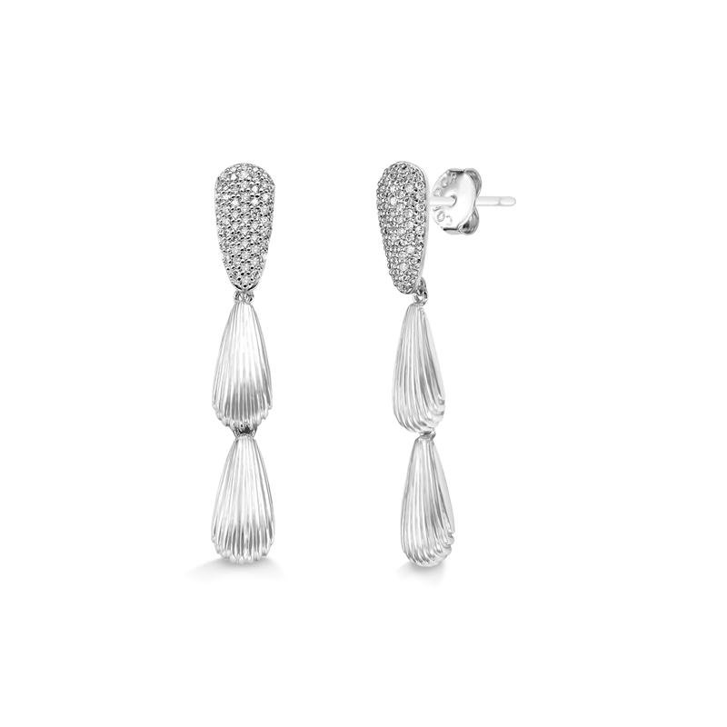 BRINCO CASCATA CRAVEJADO COM TEXTURA