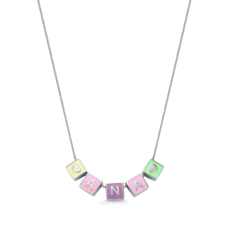 PINGENTE MACIÇO LETRA O COM DETALHES EM RESINA