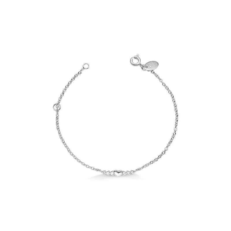 PULSEIRA PALITO CORAÇÃO COM DETALHES EM RÓDIO