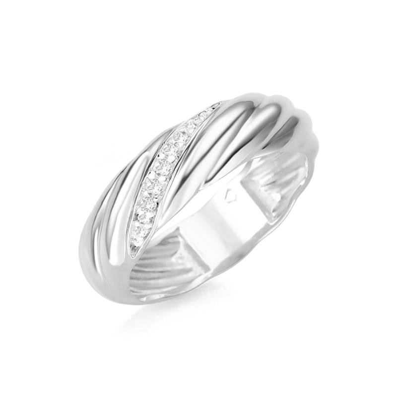 ANEL DETALHES ABAULADOS E LINHA CRAVEJADA