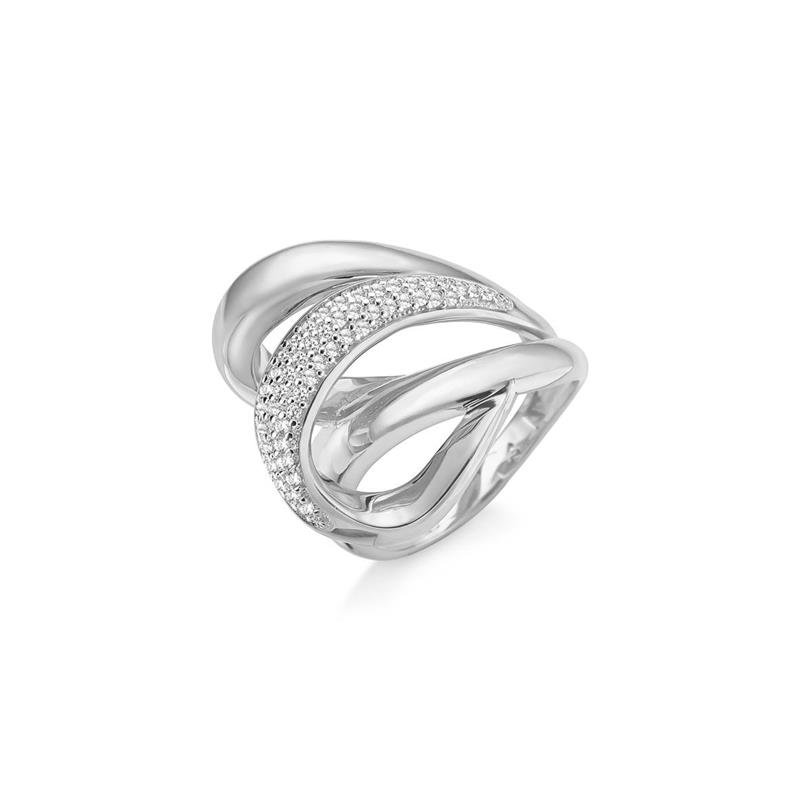 ANEL GOMOS ENTRELAÇADOS E VOLTAS CRAVEJADAS