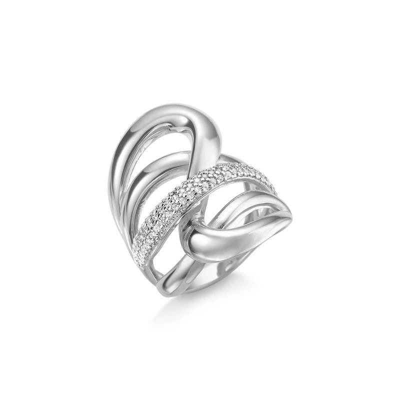 ANEL GOMOS ENTRELAÇADO CRAVEJADO 