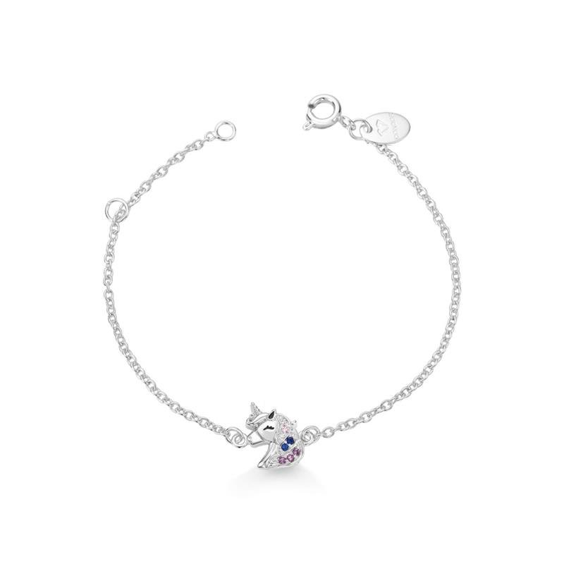 PULSEIRA UNICÓRNIO CRAVEJADO PINK STAR