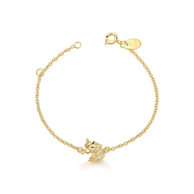 PULSEIRA UNICÓRNIO CRAVEJADO PINK STAR