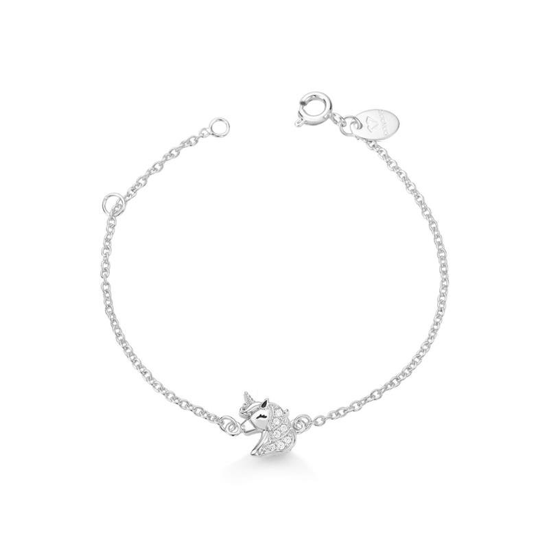 PULSEIRA UNICÓRNIO CRAVEJADO PINK STAR