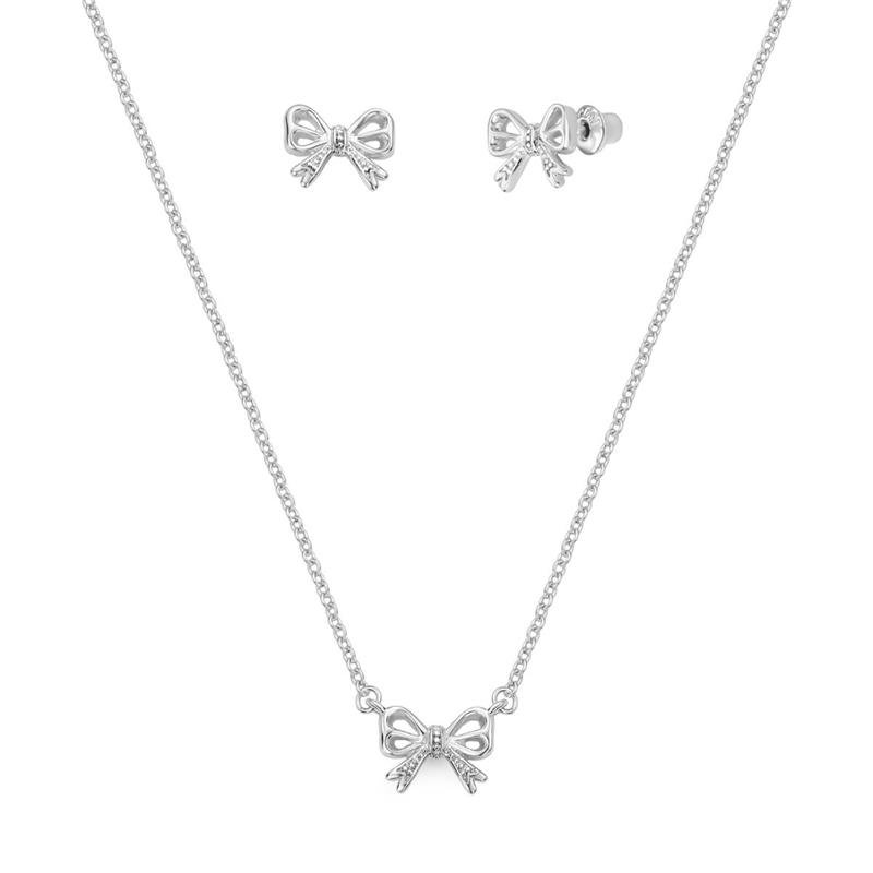 CONJUNTO LAÇO COM RÓDIO PINK STAR